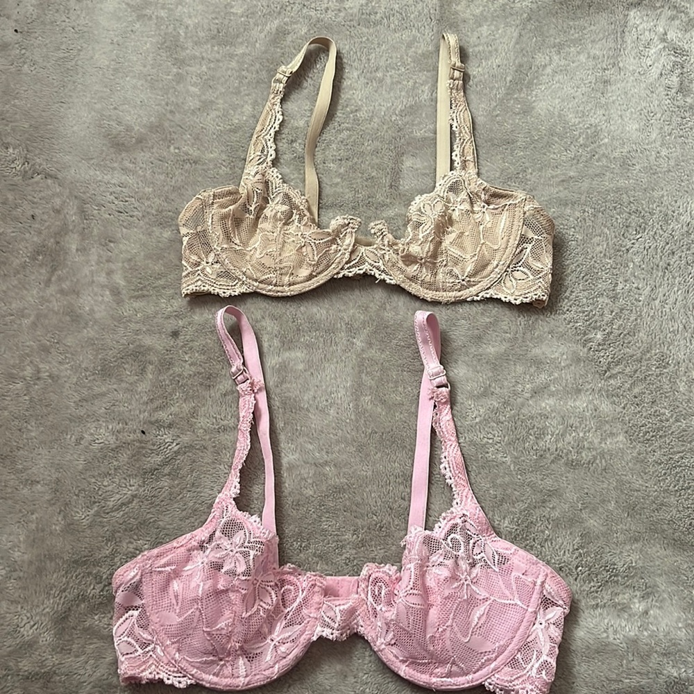 ‼️ Nude and Pink Bralettes